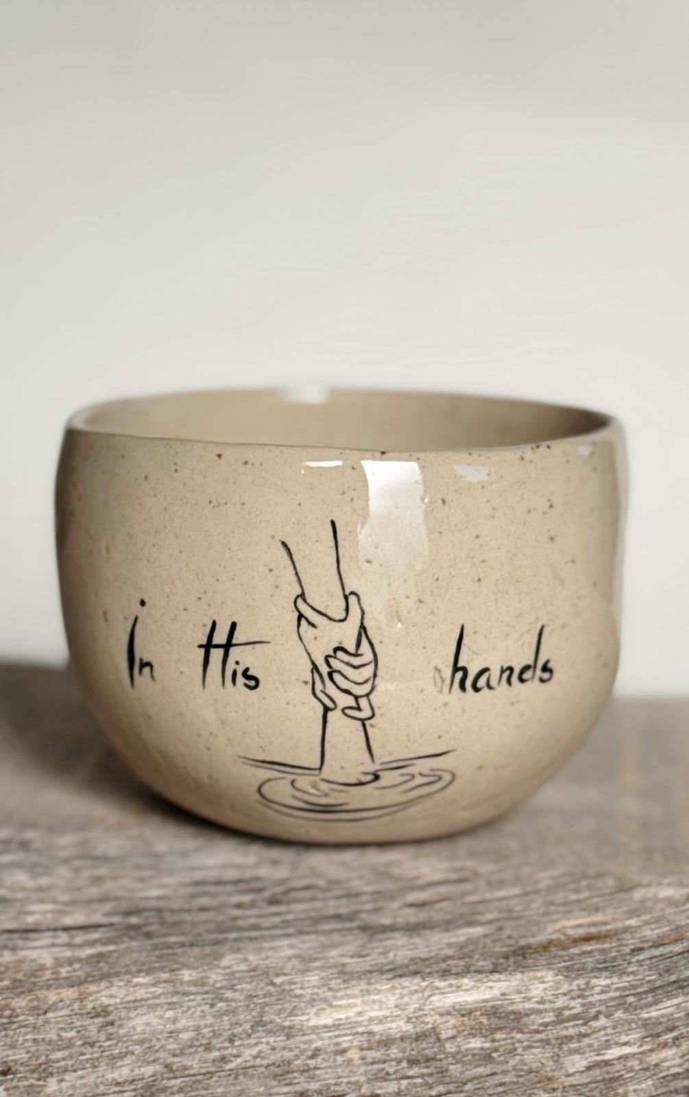 In His Hands - uniquely painted