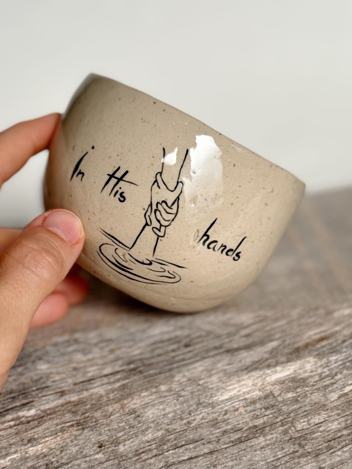In His Hands - uniquely painted